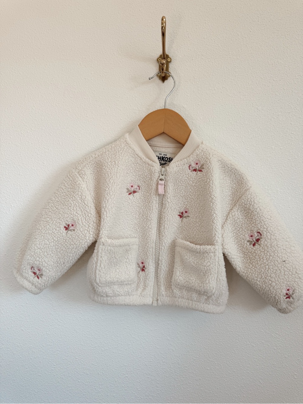 OshKosh B’gosh Floral Sherpa Fleece Jacket